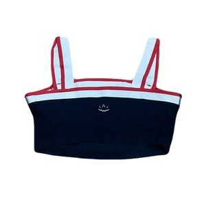 Beyond Yoga Spacedye See You There High Crop Tank in Navy, size Small